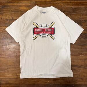 (YouthXL) White Daniel Boone Little League Tee